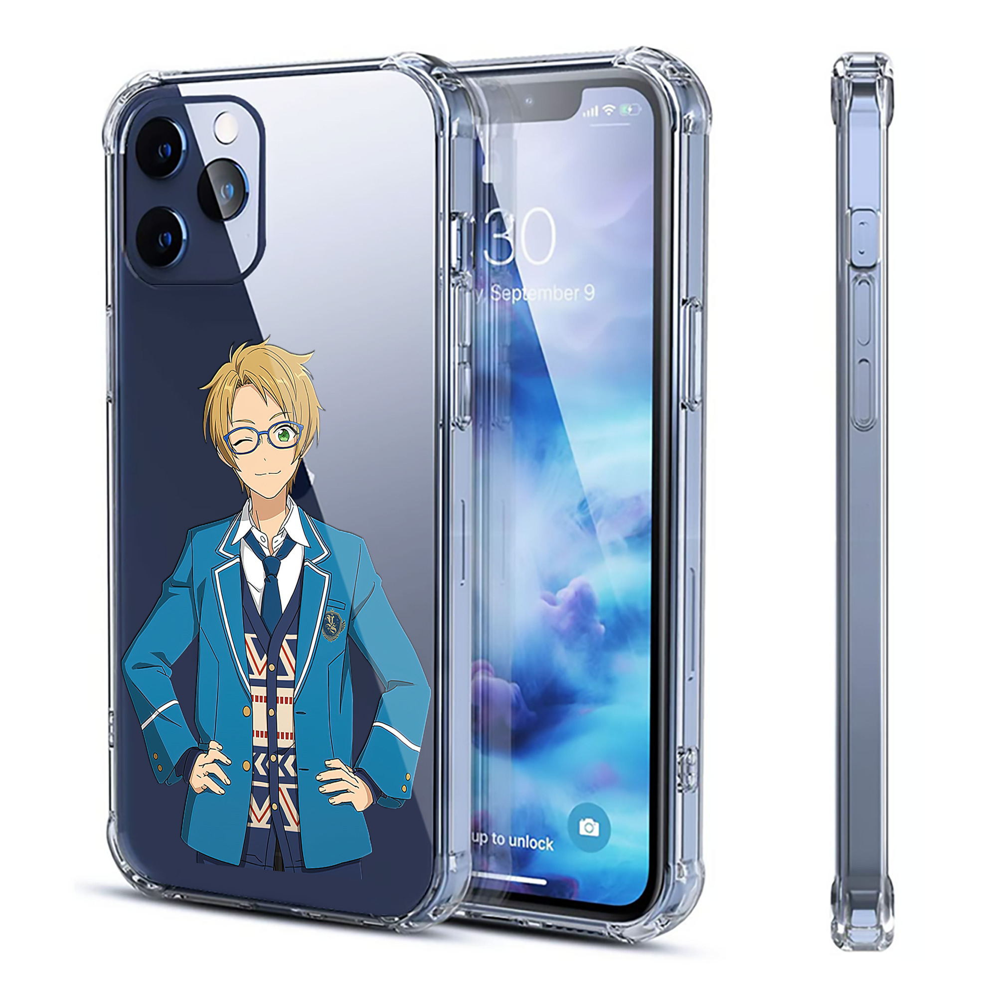 （画像用） あんさんぶるスターズ! Ensemble Stars 【iPhone 12シリーズ対応】透明スマホケース（クリアソフトケース）